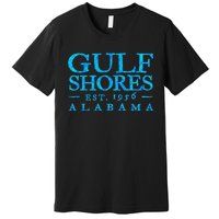 Gulf Shores Alabama Retro Colorful Text S Souvenir Premium T-Shirt