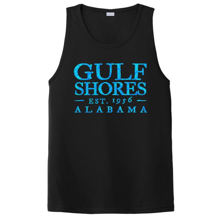 Gulf Shores Alabama Retro Colorful Text S Souvenir PosiCharge Competitor Tank