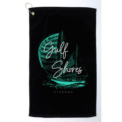 Gulf Shores Alabama Sailboat Platinum Collection Golf Towel