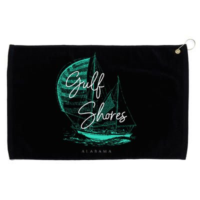 Gulf Shores Alabama Sailboat Grommeted Golf Towel