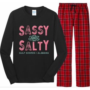 Gulf Shores Alabama Sassy And Salty Long Sleeve Pajama Set