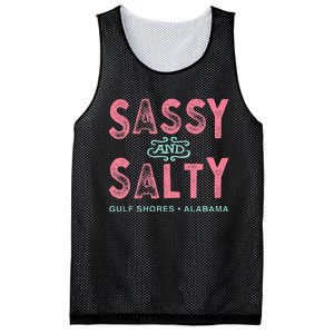 Gulf Shores Alabama Sassy And Salty Mesh Reversible Basketball Jersey Tank