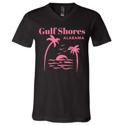 Gulf Shores Alabama Vacation V-Neck T-Shirt