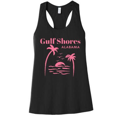 Gulf Shores Alabama Vacation Women's Racerback Tank