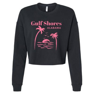 Gulf Shores Alabama Vacation Cropped Pullover Crew