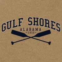Gulf Shores Alabama Cotton Canvas Backpack