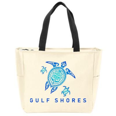 Gulf Shores Alabama Vintage Style Beach Zip Tote Bag