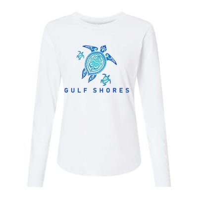 Gulf Shores Alabama Vintage Style Beach Womens Cotton Relaxed Long Sleeve T-Shirt