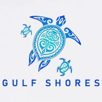 Gulf Shores Alabama Vintage Style Beach Button