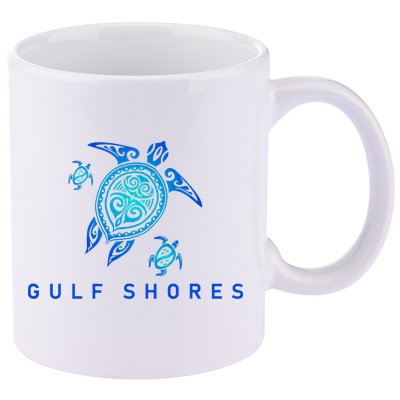 Gulf Shores Alabama Vintage Style Beach 11oz C Handle Ceramic Mug