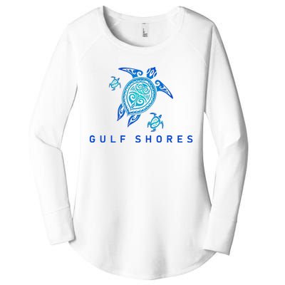 Gulf Shores Alabama Vintage Style Beach Women's Perfect Tri Tunic Long Sleeve Shirt