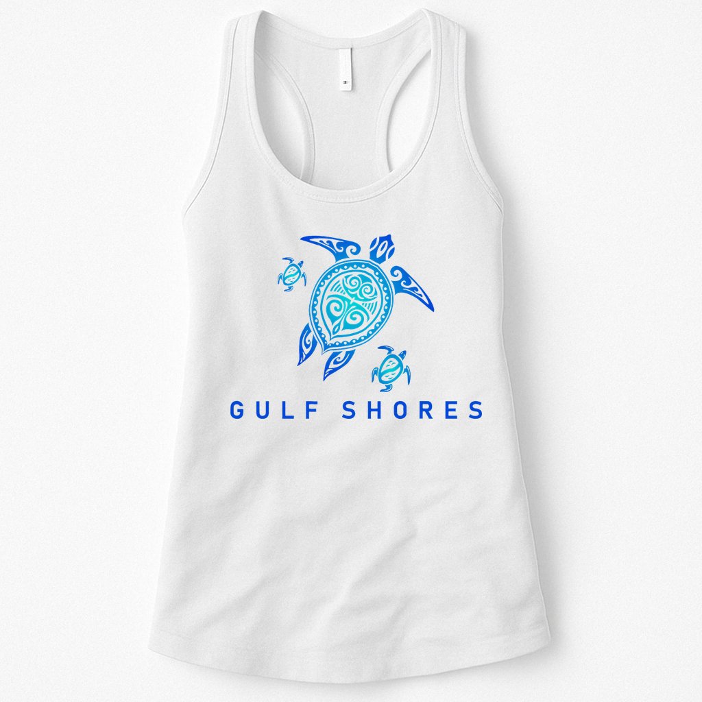 Gulf Shores Alabama Vintage Style Beach Womens Tank Top