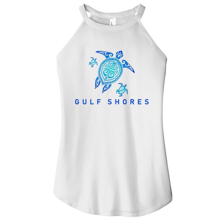 Gulf Shores Alabama Vintage Style Beach Women’s Perfect Tri Rocker Tank