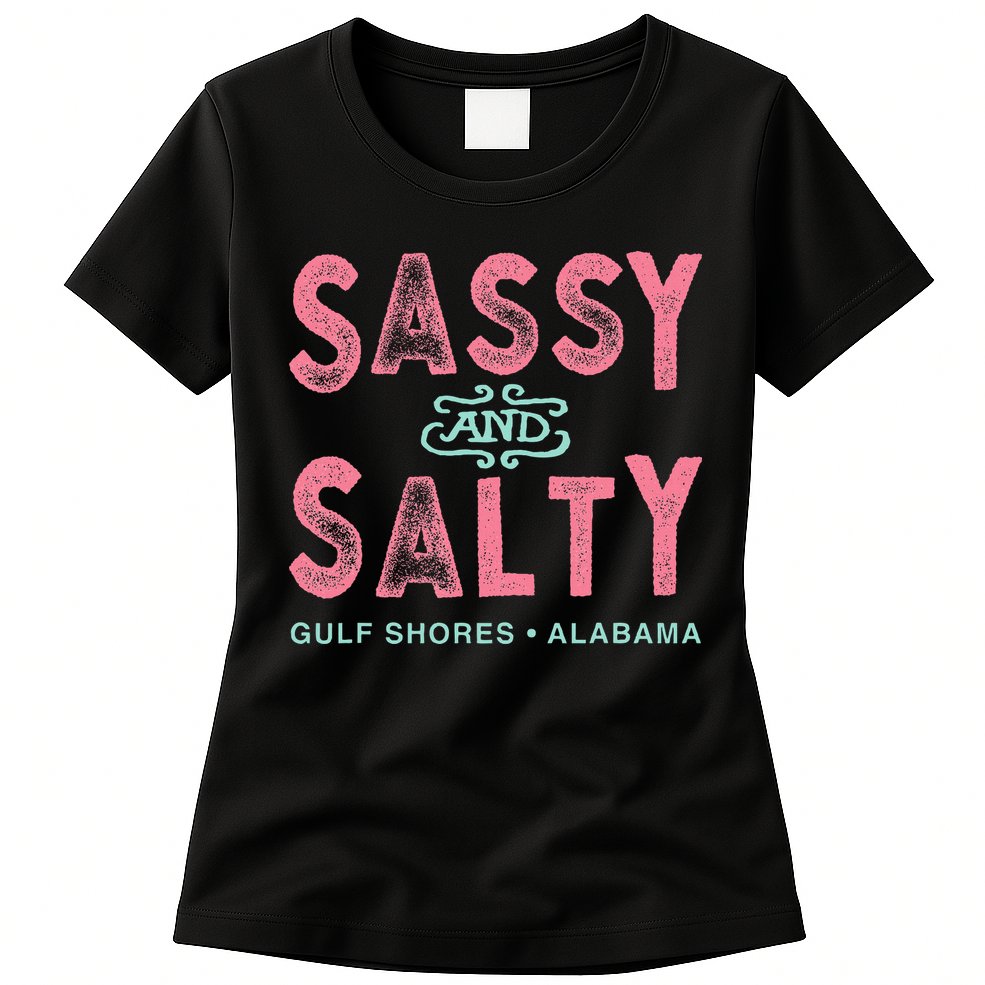 Gulf Shores Alabama Sea Blue Tribal Turtle Womens T-Shirt