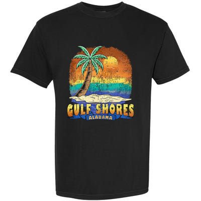 Gulf Shores Alabama Vintage Distressed Souvenir Garment-Dyed Heavyweight T-Shirt