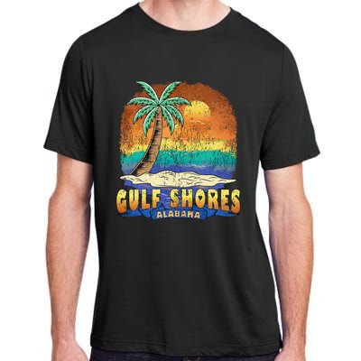 Gulf Shores Alabama Vintage Distressed Souvenir Adult ChromaSoft Performance T-Shirt