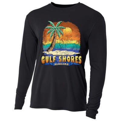 Gulf Shores Alabama Vintage Distressed Souvenir Cooling Performance Long Sleeve Crew