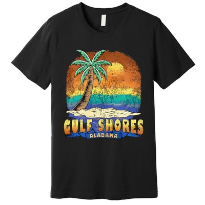 Gulf Shores Alabama Vintage Distressed Souvenir Premium T-Shirt