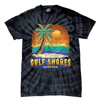 Gulf Shores Alabama Vintage Distressed Souvenir Tie-Dye T-Shirt