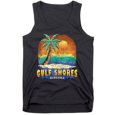 Gulf Shores Alabama Vintage Distressed Souvenir Tank Top