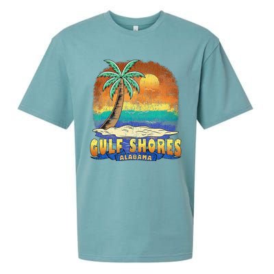 Gulf Shores Alabama Vintage Distressed Souvenir Sueded Cloud Jersey T-Shirt