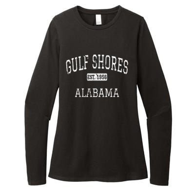 Gulf Shores Alabama AL Vintage Womens CVC Long Sleeve Shirt