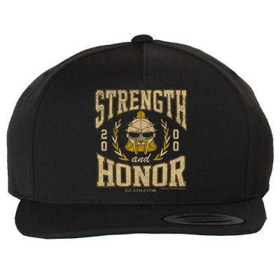 Gladiator Strength And Honor Wool Snapback Cap