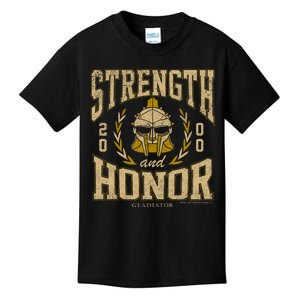 Gladiator Strength And Honor Kids T-Shirt