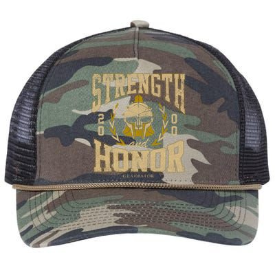 Gladiator Strength And Honor Retro Rope Trucker Hat Cap