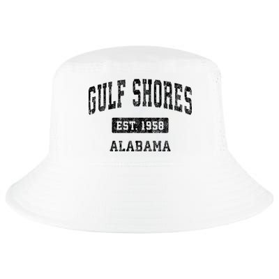Gulf Shores Alabama Al Vintage Established Sports Design Cool Comfort Performance Bucket Hat