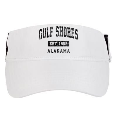 Gulf Shores Alabama Al Vintage Established Sports Design Adult Drive Performance Visor