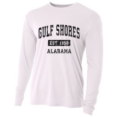 Gulf Shores Alabama Al Vintage Established Sports Design Cooling Performance Long Sleeve Crew