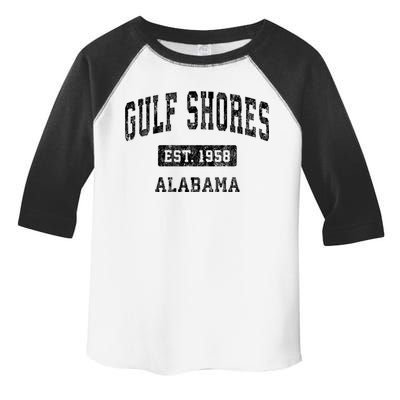 Gulf Shores Alabama Al Vintage Established Sports Design Toddler Fine Jersey T-Shirt