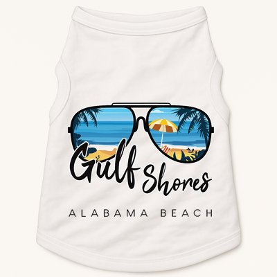 Gulf Shores Alabama Palm Tree Sunglasses Souvenir Doggie Tank