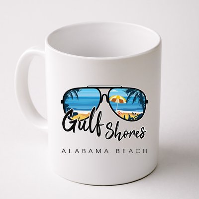 Gulf Shores Alabama Palm Tree Sunglasses Souvenir Mug