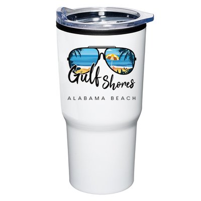 Gulf Shores Alabama Palm Tree Sunglasses Souvenir Tumbler