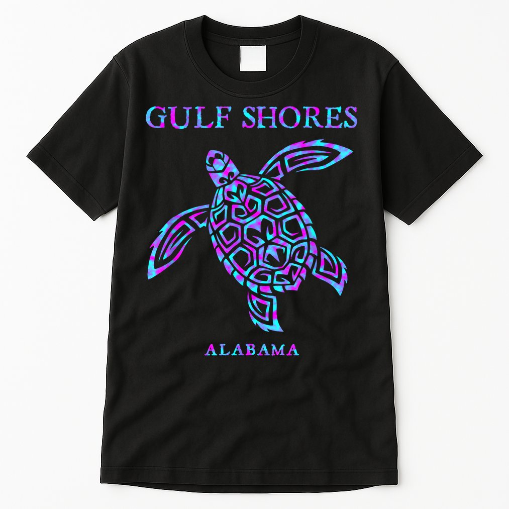 Gulf Shores Alabama Sea Turtle Boy Girl Tall T-Shirt