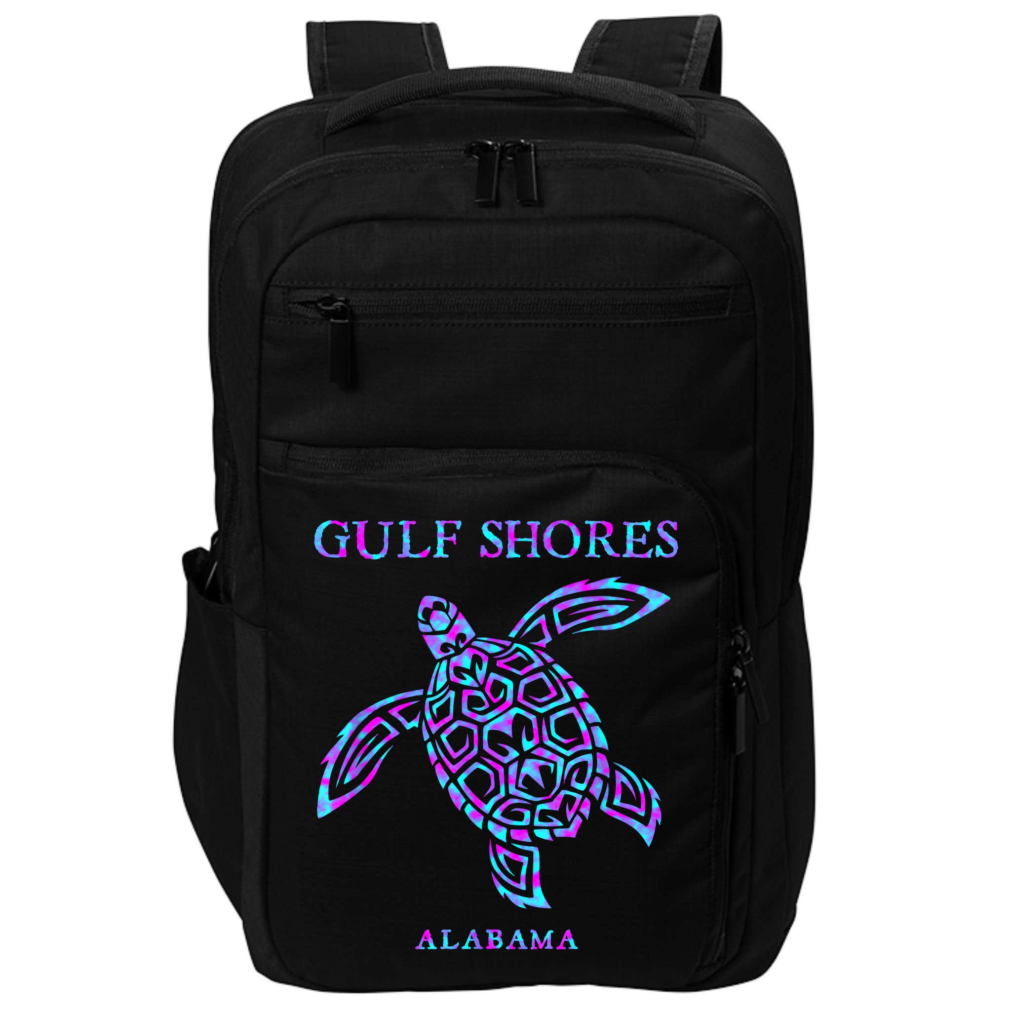 Gulf Shores Alabama Sea Turtle Boy Girl Impact Tech Backpack