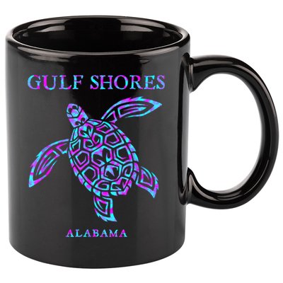 Gulf Shores Alabama Sea Turtle Boy Girl 11oz C Handle Ceramic Mug