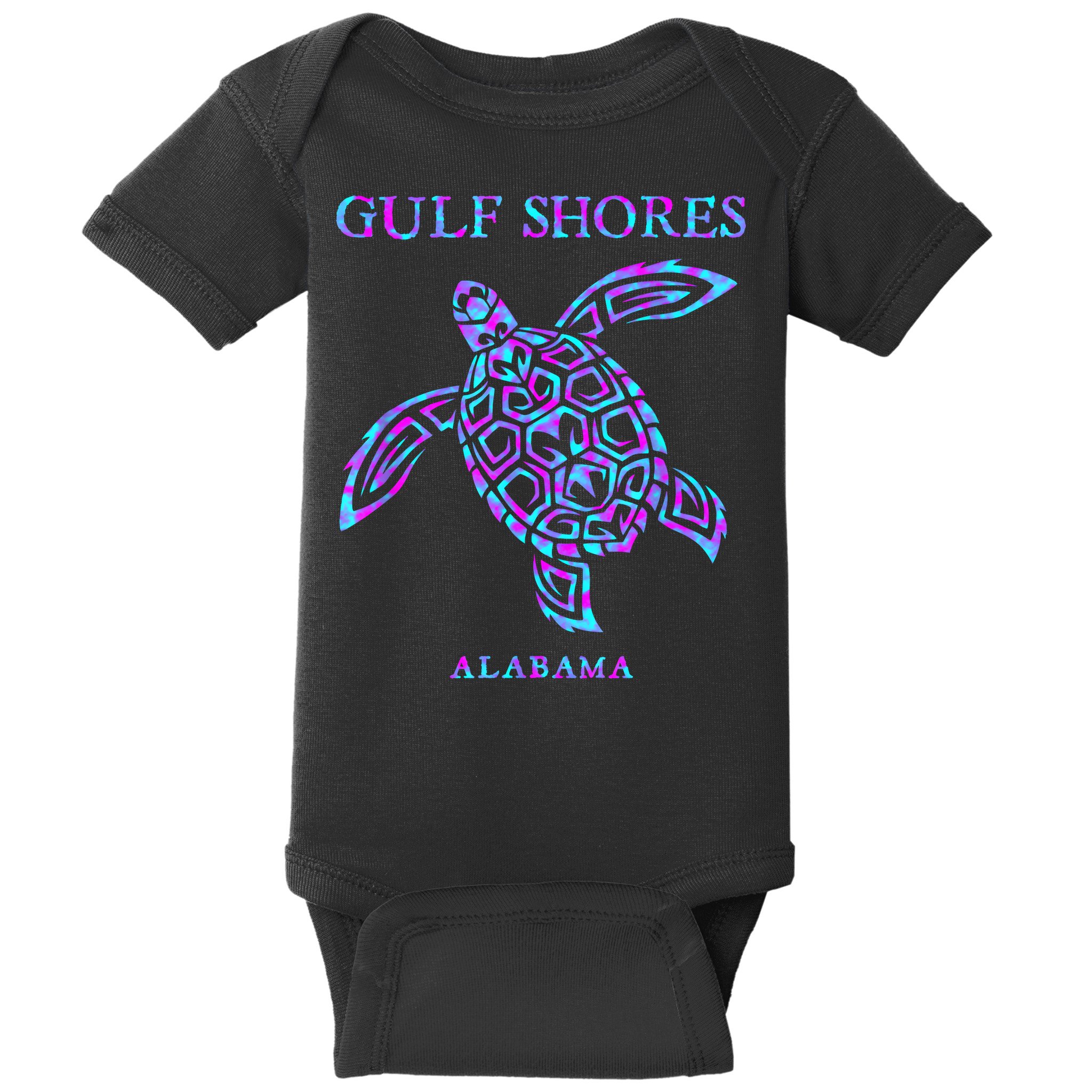 Gulf Shores Alabama Sea Turtle Boy Girl Baby Bodysuit