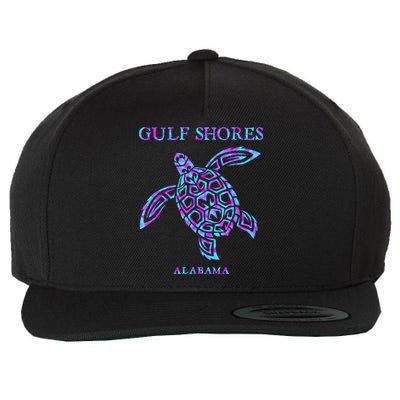 Gulf Shores Alabama Sea Turtle Boy Girl Wool Snapback Cap