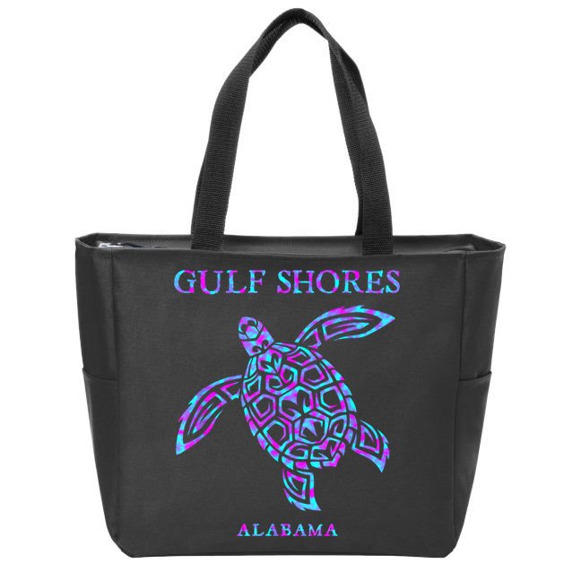 Gulf Shores Alabama Sea Turtle Boy Girl Zip Tote Bag