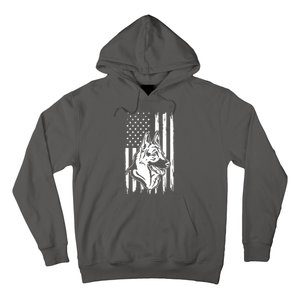 German Shepherd American Flag Pets Animals K9s Service Dogs Hoodie