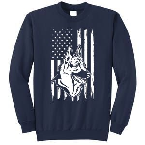 German Shepherd American Flag Pets Animals K9s Service Dogs Sweatshirt