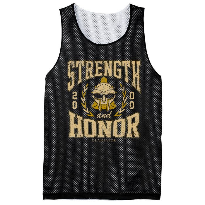 Gladiator Strength And Honor Mesh Reversible Basketball Jersey Tank