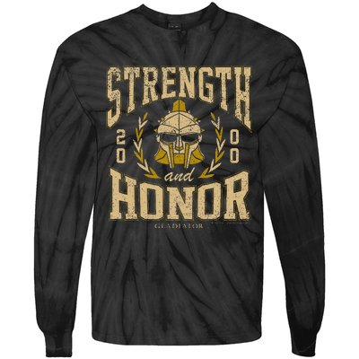 Gladiator Strength And Honor Tie-Dye Long Sleeve Shirt