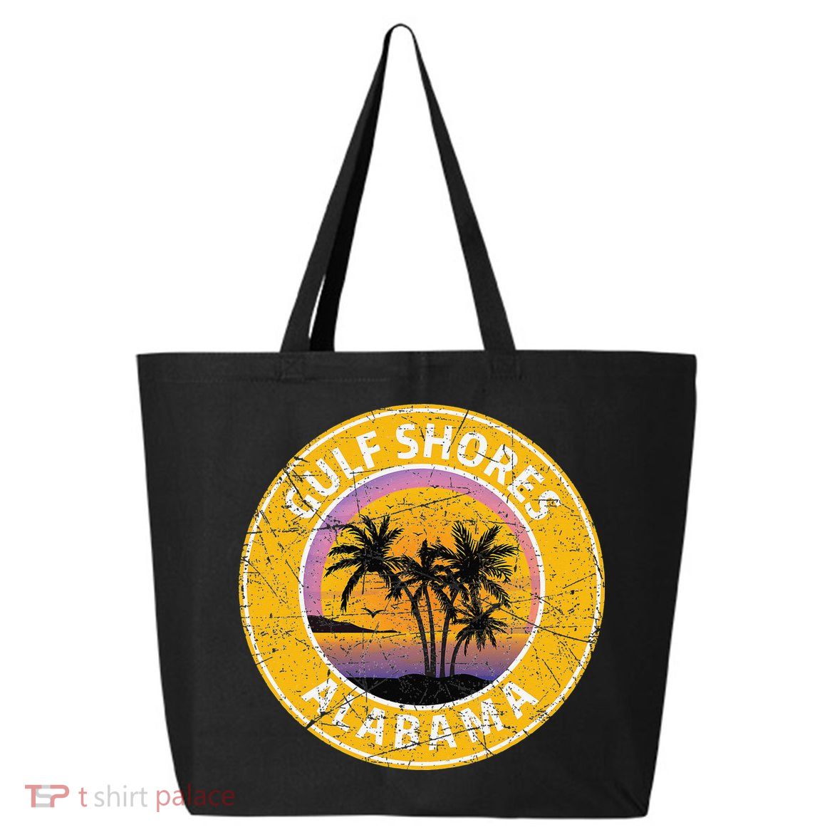 Gulf Shores Alabama Al Vintage Retro 80s Summer Travel 25L Jumbo Tote