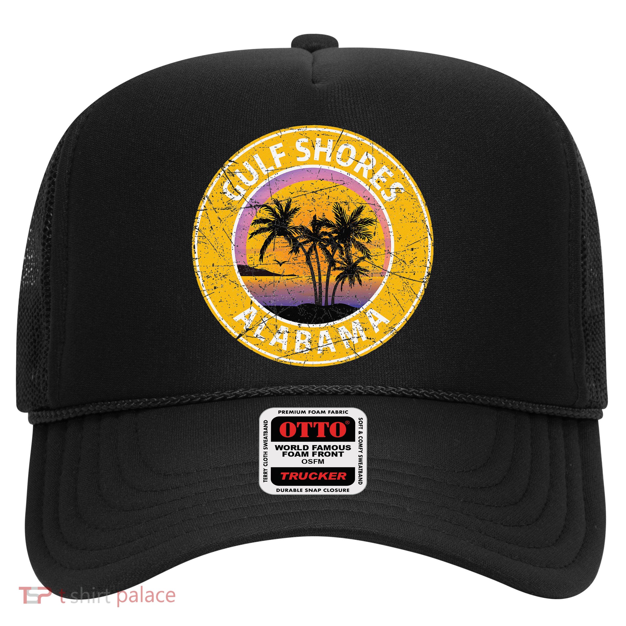 Gulf Shores Alabama Al Vintage Retro 80s Summer Travel Trucker Hat