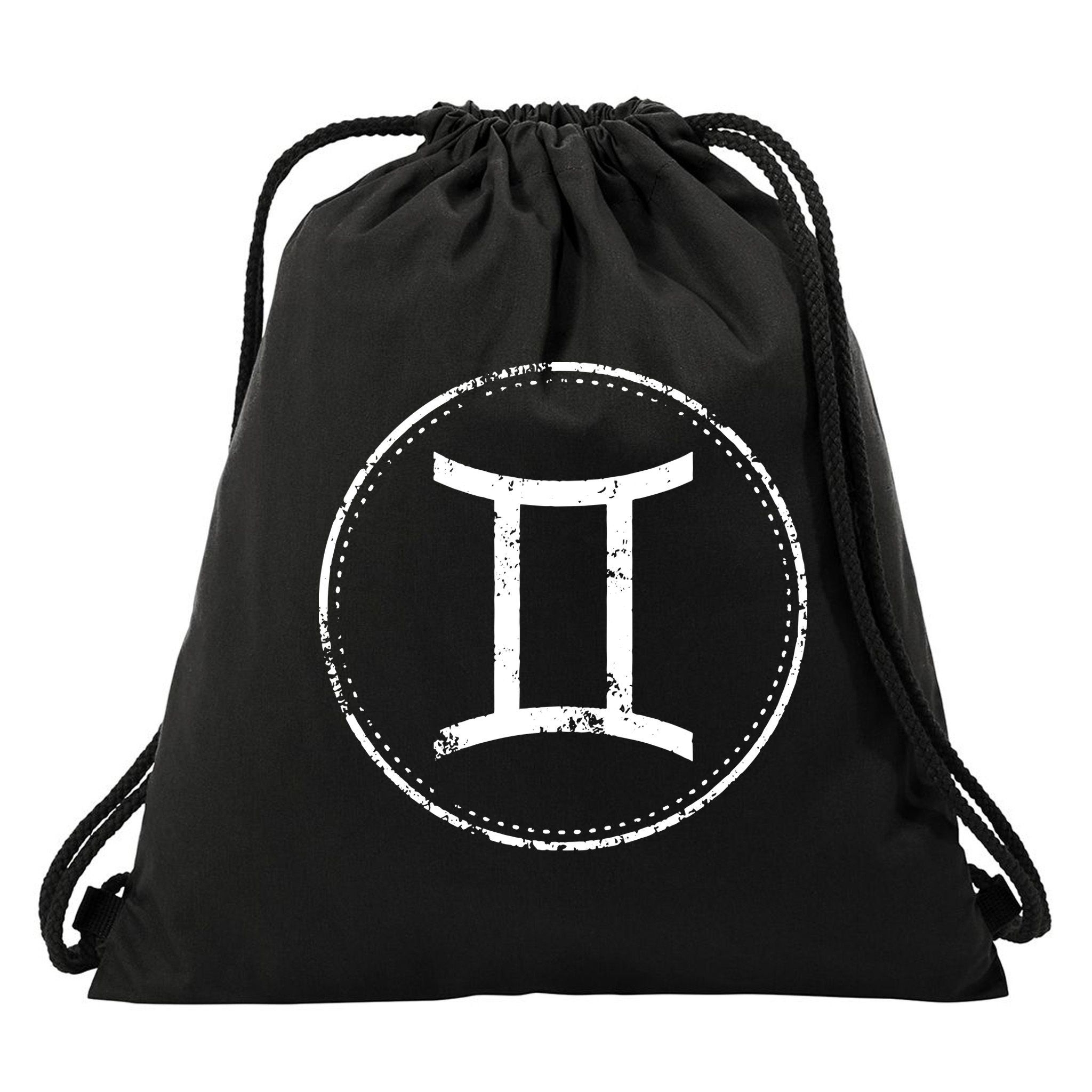 Gemini Sign Astrology Zodiac Drawstring Bag