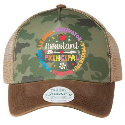 Groovy School Assistant Principal Teacher Appreciation Legacy Tie Dye Trucker Hat